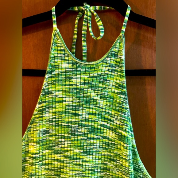 Future Collective Green Ombré Halter Dress Size Large - Picture 5 of 7